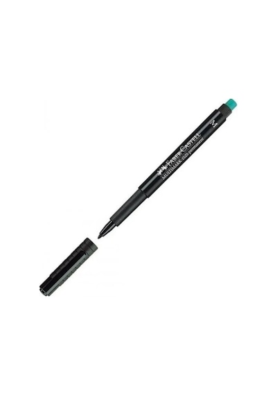 Faber-castell Siyah Permanent Marker 1.0 Mm Kalınlıkta Tepegöz Ve Düz Yüzeyler İçin Uygun Çok Renkli