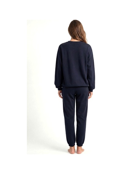 Akbeniz Kadın Basic Sweatshirt Eşofman Takımı Siyah