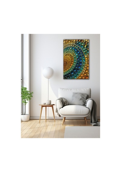 Spiral Enerji Renkli Geometrik Doku Ultra Hd Cam Tablo Modern Soyut Dekoratif Duvar Tablosu, Salon, Ofis Ve Çalışma Alanı Dekoru,