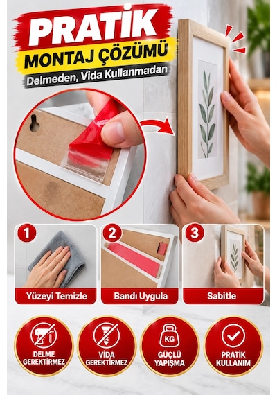 Şeffaf Çift Taraflı Bant 18 Mm X 2 Metre 36 Adet Koli Vhb Akrilik Silikon Güçlü Yapışkanlı Montaj Ba