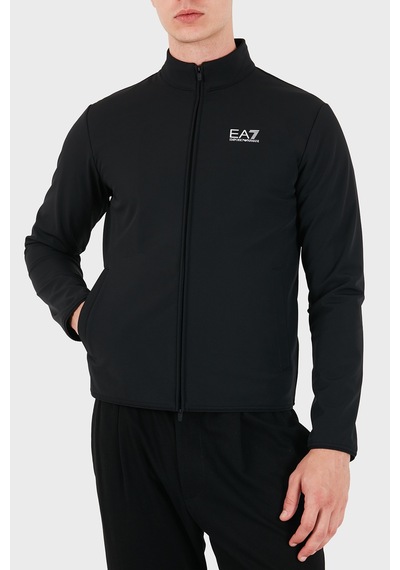 Ea7 Logolu Regular Fit Dik Yaka Fermuarlı Sweat Erkek Sweat 7m002481 Af26523 Uc001 Siyah