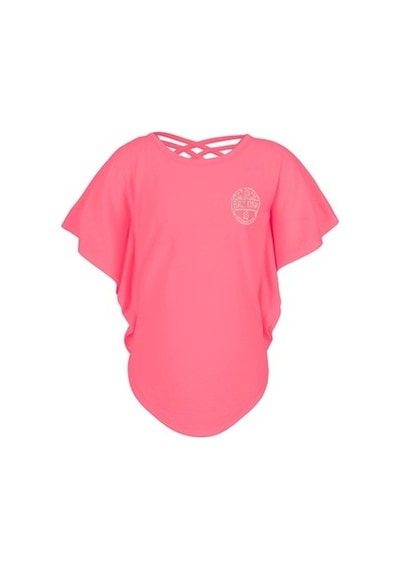 Brz Kids Sim Baskılı Neon Pembe Kız Çocuk Yarasa Kollu T-Shirt. Pembe