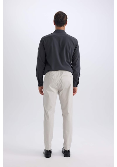 DeFacto %100 Pamuk Yazlık Jogger Chino Pantolon Beli Bağcıklı Cepli Düz Paça Z9933AZ25SPGR94