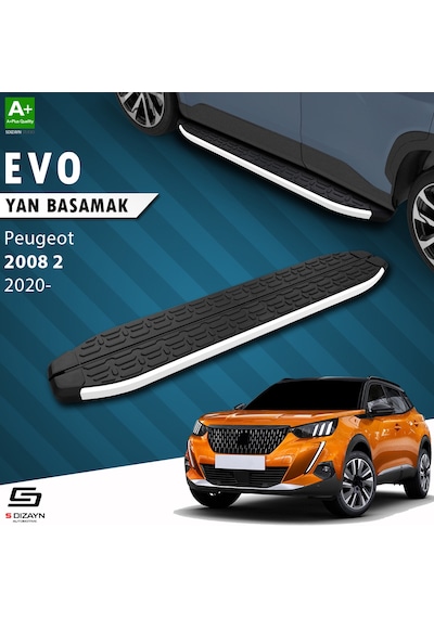 S-dizayn Peugeot 2008 2 Evo Aluminyum Yan Basamak 183 Cm 2020 Üzeri