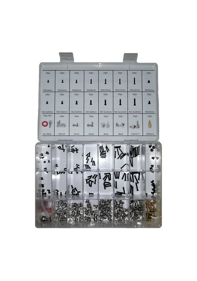Full Set 290 Parça Laptop+Pc Kasa Vida Takımı 24 Bölme Kutulu