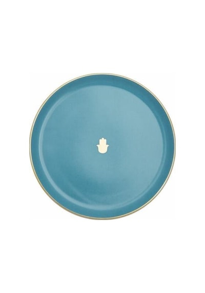 Porland Glamorous Turkuaz Düz Tabak 20cm 04ap021560