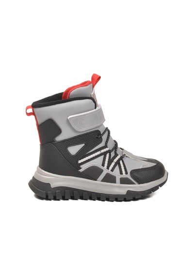 Gri Cırtlı Kaymaz Taban Unisex Çocuk Bot Hilly P Gri