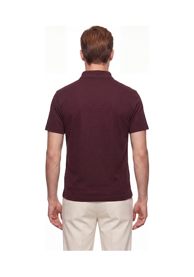 Efor Slim Fit Pamuklu Kıvrılmaz Polo Yaka Bordo Tişört Ts 928 Efor Slim Fit Pamuklu Kıvrılmaz Polo Yaka Bordo Tişört Ts 928