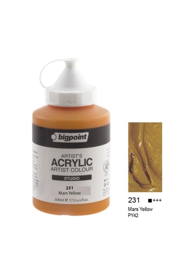 Bigpoint Akrilik Boya 500 Ml Mars Yellow 231