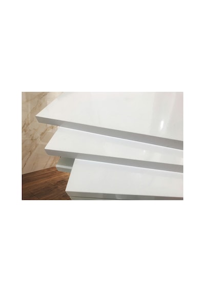 4lü Sehpa Siyah Beyaz 18 Mm Mdf Çok Renkli