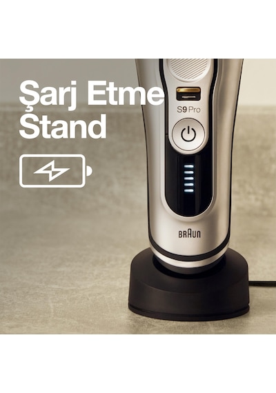 Braun Series 9 9417 Islak & Kuru Şarjlı Tıraş Makinesi + Şarj Standı + Seyahat Çantası