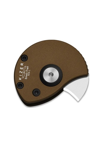 Kizer Snail-trail 5th Pocket Coin Knife Detent Slip Joint Aeb-l Matte Brass-tone Aluminum Handle Flat Grind Kizerv 2757a1 Kamp Çakısı Kum Kizer Snail-trail 5th Pocket Coin Knife Detent Slip Joint Aeb-l Matte Brass-tone Aluminum Handle Flat Grind Kizerv 2757a1 Kamp Çakısı Kum