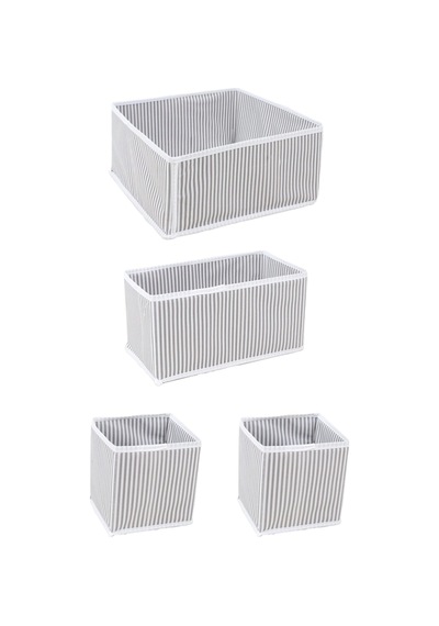 Çekmece Düzenleme Kutu Seti Organizer 4lü Set Çok Renkli