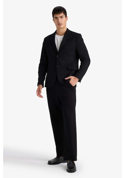 Defacto Regular Fit Beli Bağcıklı Düz Paça Eşofman Altı E7829ax25aubk81 Siyah