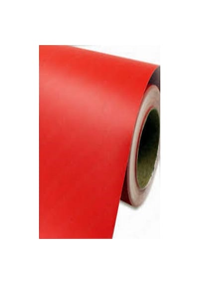 Mat Kırmızı Yapışkanlı Kaplama Folyosu 122 Cm X 10 Mt