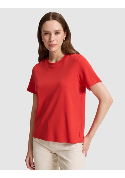 Pierre Cardin Kadın Kırmızı Tişört Basic 50323570-vr030