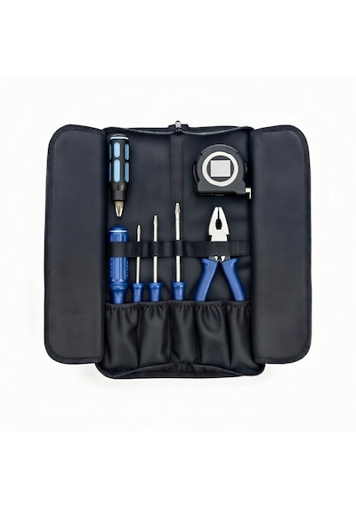 Portatif Tamir Alet Takım & Avadanlık Çantası 11 Cepli Pratik Tool Bag Organizer Siyah