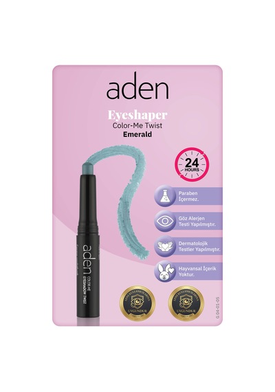 Aden Eyeshadow Twist - Asansörlü Göz Farı 05 Emerald Zümrüt 0