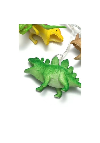 Dinozor String Light Çocuk Bebek Odası Aydınlatma 10 Adet Ledli Dinazor Pilli Işıklı 200 Cm