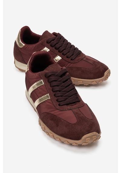 Flux Bordo Süet Kadın Günlük Sneaker
