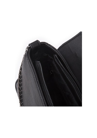 Nas Bag Mini Kapaklı Çapraz Çanta En 20 Cm , Boy 12 Cm Siyah Victoria