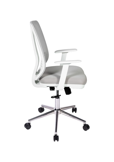 Ofisbazaar Up Beyaz Fileli Çalışma Koltuğu Ergonomik Şef Ve Toplantı Koltuğu Gri Gri