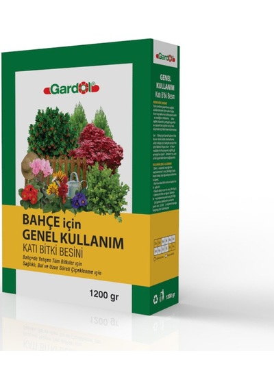 Gardol Bahçe Için Katı Gübre 1200 Gr