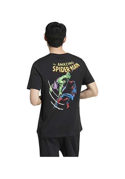 Adidas M Marvel Spıder-man Graphıc T Erkek Günlük Tişört Kr3609 Siyah