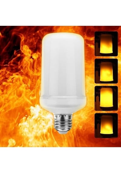 10 Adet 5w Alev Efektli Led Aydınlatma Ampul Otantik Villa Kafe