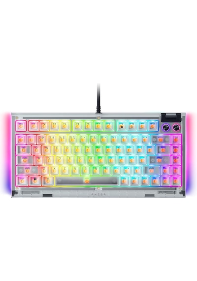 Razer Blackwidow V4 75% - Phantom White Edition - Us Layout Rz03-05003500-r3m1