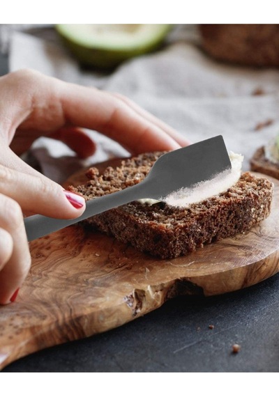 Gri Silikon Spatula Isıya Dayanıklı Yanmaz Yapışmaz Çizmez 27cm Silikon Gri Diğer