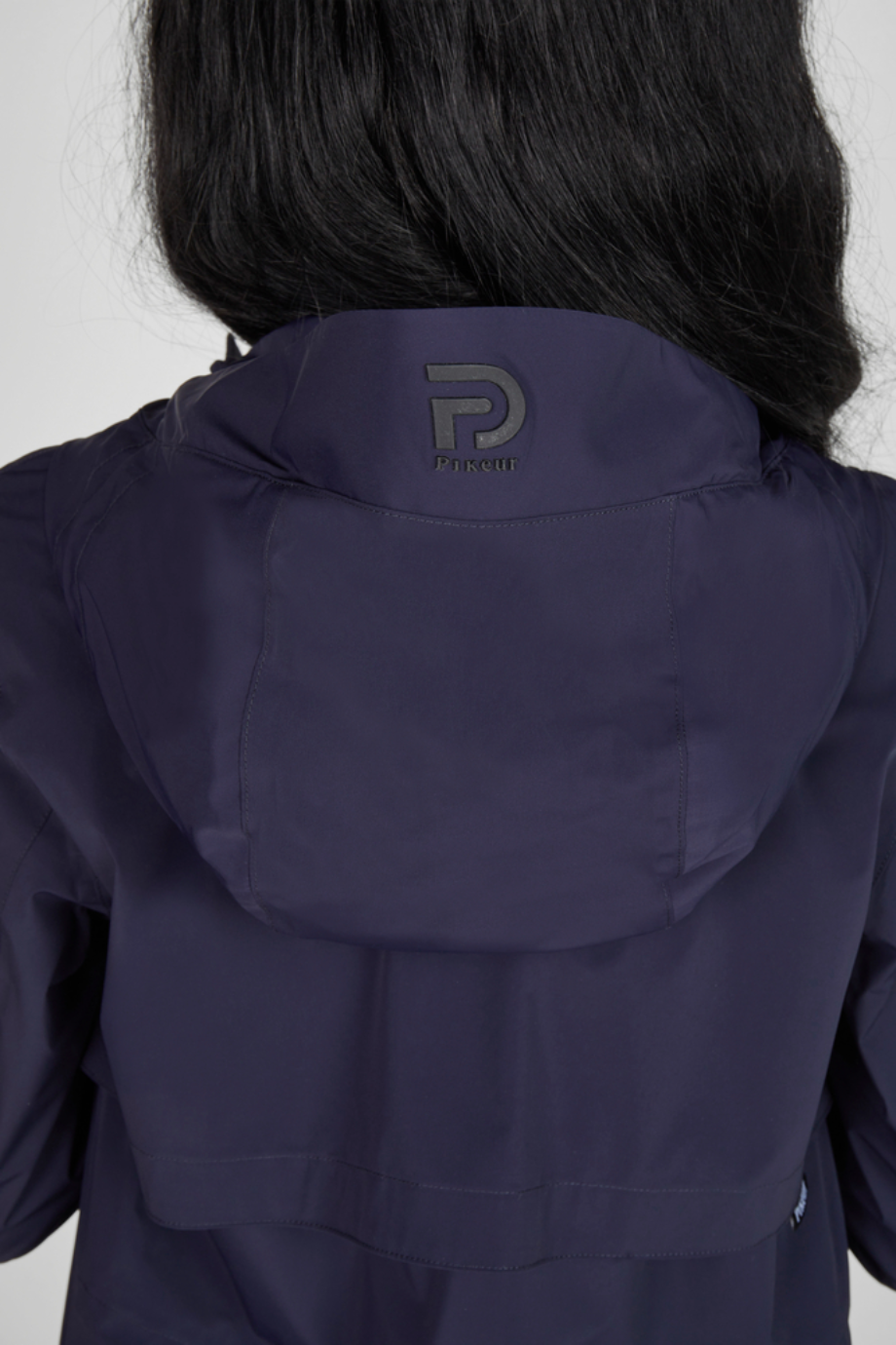 Pikeur Rainjacket 1024 Kapüşonlu Su Geçirmez Kadın Yağmurluk Lacivert