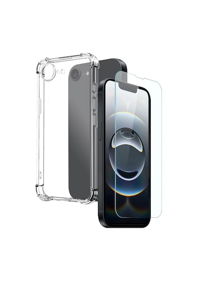Teleplus Apple Uyumlu iPhone 17e Kılıf Darbe Korumalı Tpu Silikon Kapak + Ekran Koruyucu