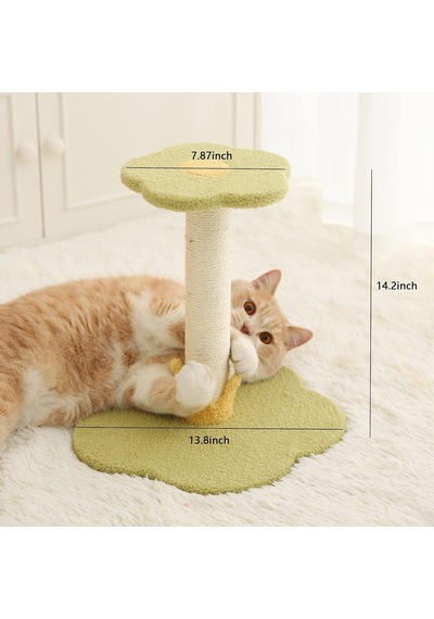 Kedi Tırmalama Direği, Kedi Ağacı Kedi Kulesi, Sisal Kaplı Tırmalama Direkleri Ve Çiçek Şekli Platformu İle Kap