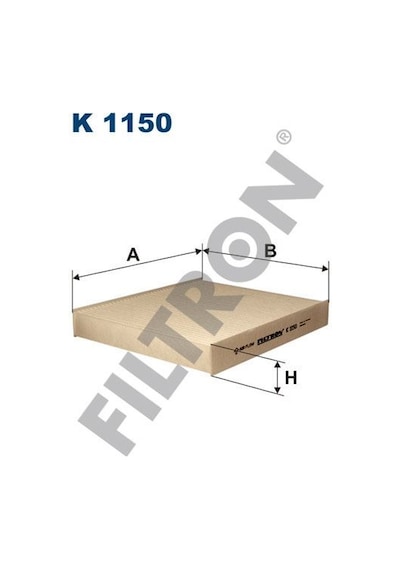 FILTRON K1150 Polen Filtresi Focus II 1.4-1.6TDCI 1.8-2.0TDCI (04-12) Volvo S40 C30 V50 07- Karbonsuz