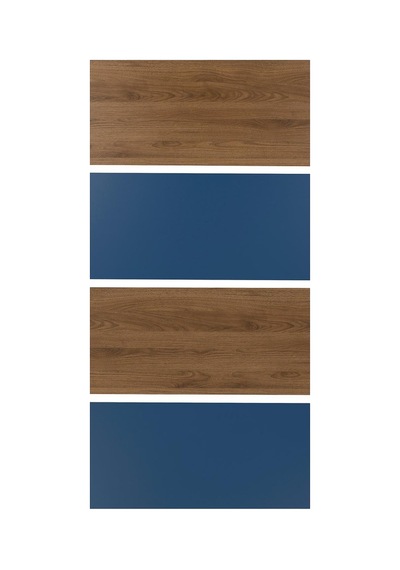 Mehamn Ceviz Görünüm-mavi 100x201 Cm Sürgü Kapak - 80605760 Ikea