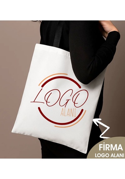Bk Gift Firmalara Özel Logolu Siyah Çanta, Alışveriş Çantası, Arkadaşa Hediye, Sevgiliye Hediye 1 Adet
