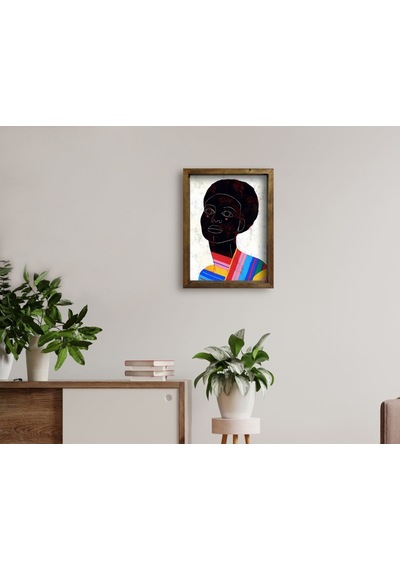 Bk Home Doğal Masif Ahşap Çerçeveli Tablo 45X65Cm-22 (551056794)
