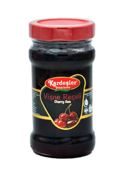Kardeşler Şekerleme Vişne Reçeli Cam Kavanoz 380 G