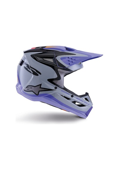 Alpinestars Sm3 Youth Jettson Off-road Çocuk Genç Motosiklet Kaskı Gri Mavi Gri / Mavi