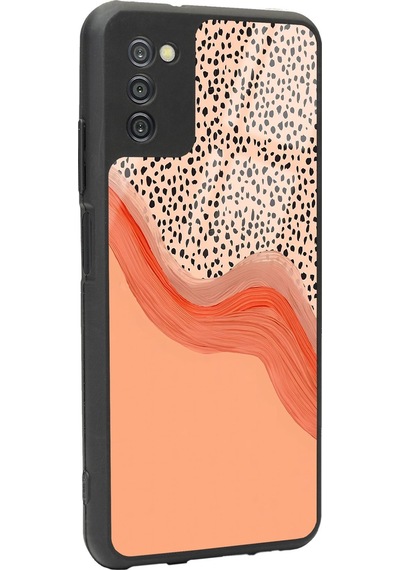 Samsung Uyumlu A-03s Nude Benekli Tasarımlı Glossy Telefon Kılıfı Çok Renkli