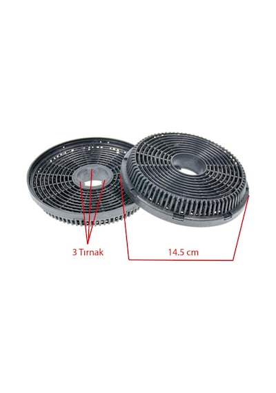 Simfer Uyumlu 8658 Sm Davlumbaz Aspiratör Karbon Filtresi - 476210476