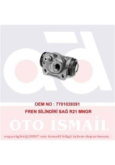 CIFAM 101-592 FREN SİLİNDİRİ SAĞ R21 MANAGER  22mm
