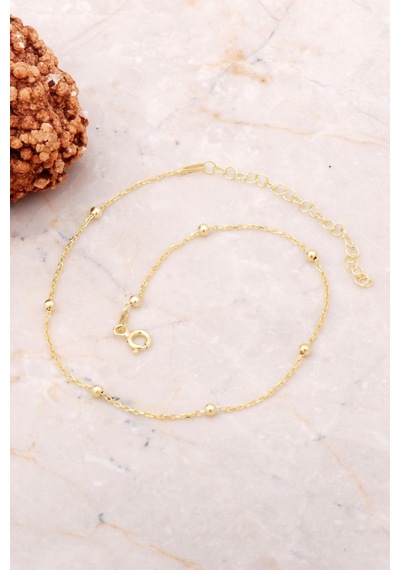 X-lady Accessories Altın Renk Kadın Gold Renk Top Zincir Bileklik - 2398 Çok Renkli