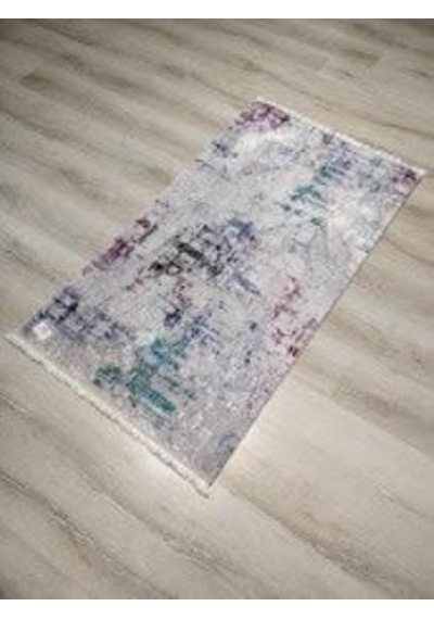 Yamalıhome Bambu Halı B1026 Mürdüm Mavi 80X140 Cm Pratik Halı