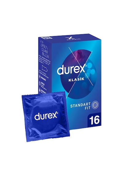 Durex Prezervatif 16'lı Klasik - Temel Koruma İçin Güvenli Seçenek 6'li Avantaj Paketi - 6 Adet Tarı