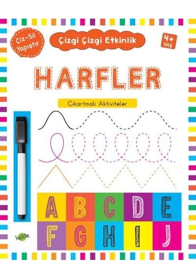 Çizgi Çizgi Etkinlik Harfler Çıkartmalı Aktiviteler 4 Yaş Kukla Y