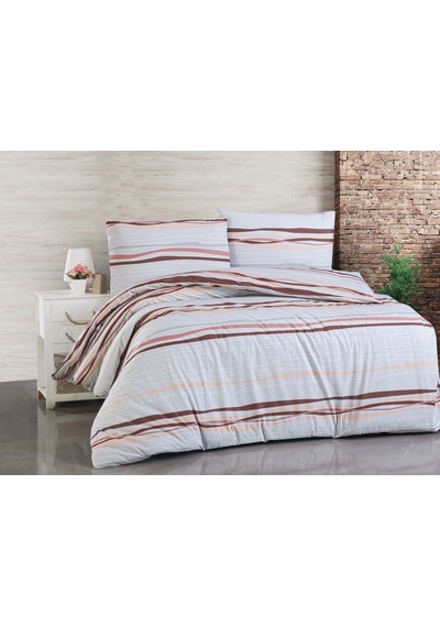 Menderes Home Cotton Collection Ranforce Tek Kişilik Nevresim Takımı Mauve Sky