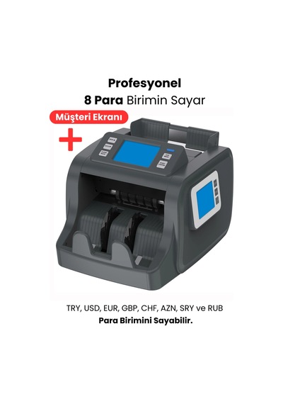 Gray Master Para Sayma Makinesi 8 Ülke Birimi, Geçersiz Birim Kontrol, Cıs Teknolojisi