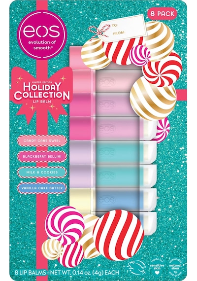 Eos Lip Balm Holiday Collection Dudak Balsamı Çeşit Paketi 8 Adet